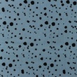 [S905R-181526] [S905R] Double Gauze Cotton Flat Ink Splatters (Old Blue)