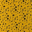 [S905L-181519] [S905L] Double Gauze Cotton Flat Ink Splatters (Yellow)