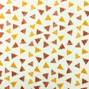[S926R-181191] [S926R] Poplin Printed Triangle Stripe (Ochre)
