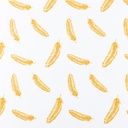 [S930R-181117] [S930R] Poplin Printed Feathers (Ochre)