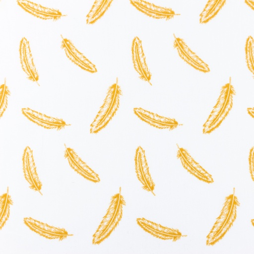 [S930L] Poplin Printed Feathers
