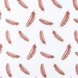 [S930L-181116] [S930L] Poplin Printed Feathers (Rust)