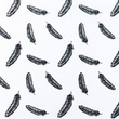 [S930L-181118] [S930L] Poplin Printed Feathers (Black)