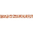 [662R-181832] [662R] Popline Bias Binding Printed Panther  (Rust)