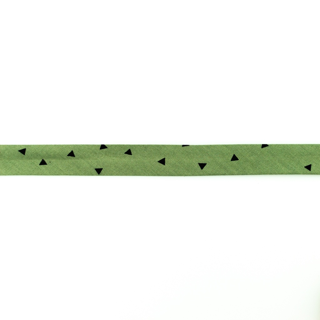 [663R] Popline Bias Binding Printed Triangles