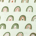 [S961R-182563] [S961R] Double Gauze Cotton Crinkled Arch With Drop (Old Green)