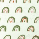 [S961L-182563] [S961L] Double Gauze Cotton Crinkled Arch With Drop (Old Green)