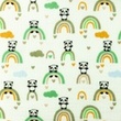 [S962R-182570] [S962R] Double Gauze Cotton Crinkled Panda (Old Green)