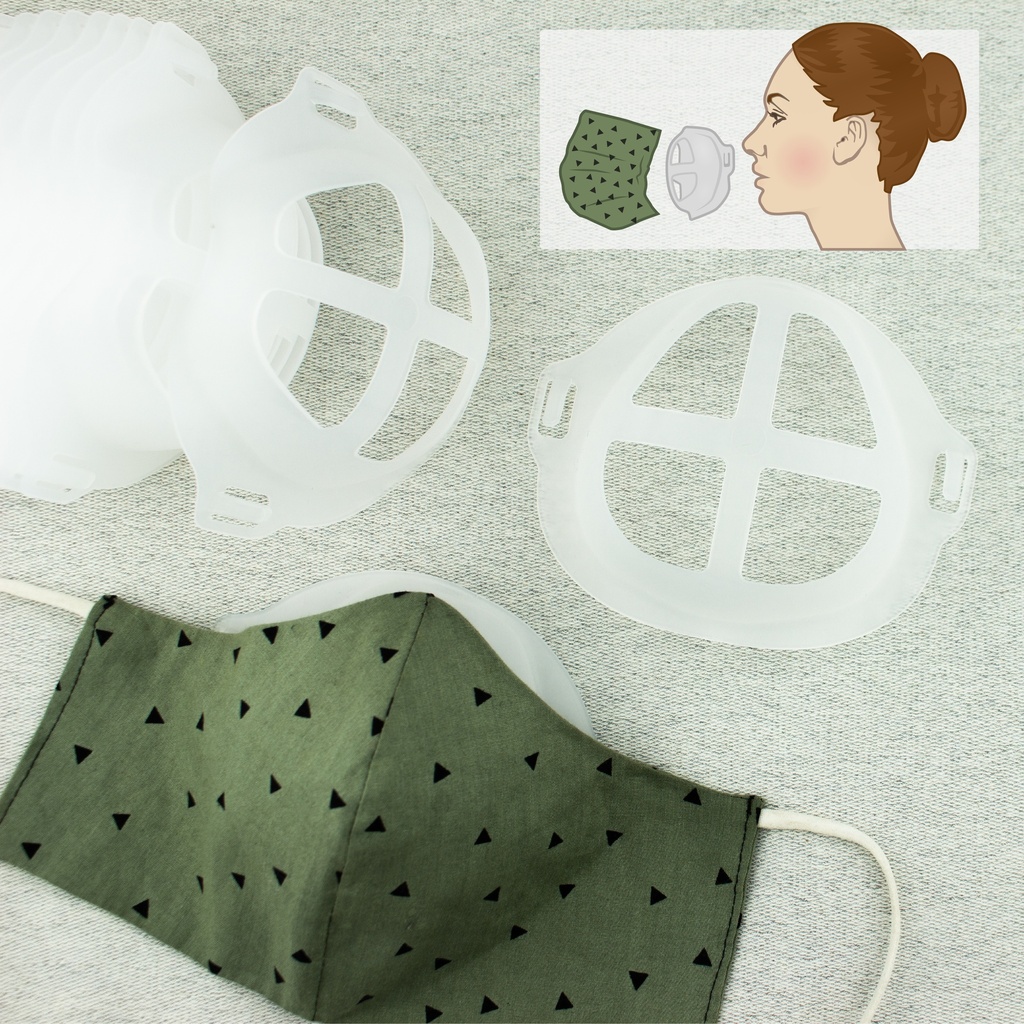 [669R] 3D Reusable Face Mask Bracket