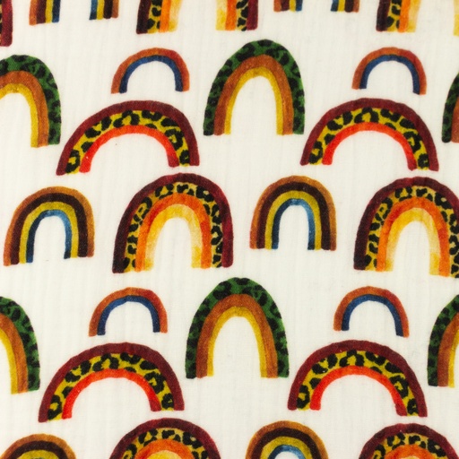 [S982L] Double Gauze Cotton Digital Printed Mix 3