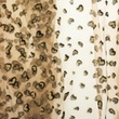 [S534R-63889] [S534R] Tulle Flock Glitter Heart (Sand)