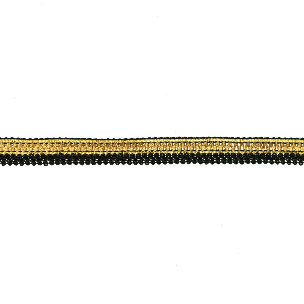 [680R] Jacquardband Metallisk