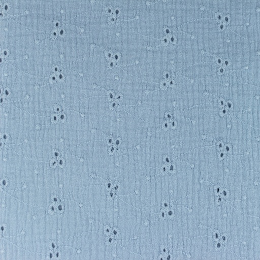 [S1007L] Double Gauze Embroidered Dotted Flower