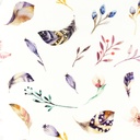 [S1022L-183027] [S1022L] Poplin Digital Printed Mix 15 (Feather)