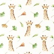 [S1023R-183056] [S1023R] Poplin Digital Printed Mix 16 Snoozy Fabrics (Giraffe)
