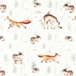 [S1024L-183048] [S1024L] Poplin Digital Printed Mix 17 (Deer)