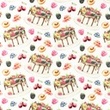 [S1025R-183020] [S1025R] Poplin Digital Printed Mix 18 (Pie)