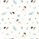 [S1028L-183111] [S1028L] Poplin Digital Printed Mix 21 Snoozy Fabrics (Bird)