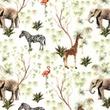 [S1030R-183044] [S1030R] Poplin Digital Printed Mix 23 (Zebra)