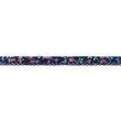 [267R-42866] [267R] Poplin Snedslå Blomma med spets (Mörka Jeans)
