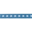 [173R-42809] [173R] Elastic With Two-coloured Woven Star 20 mm (Dark Jeans)