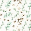 [S1034R-183040] [S1034R] Poplin Digital Printed Mix 27 Snoozy Fabrics (Leaves)