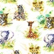 [S1036R-182995] [S1036R] Poplin Digital Printed Mix 29 (Animals)