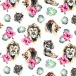 [S1036R-183008] [S1036R] Poplin Digital Printed Mix 29 (Jungle King)