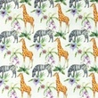 [S1042L-183029] [S1042L] Poplin Digital Printed Mix 30 (Giraffe)