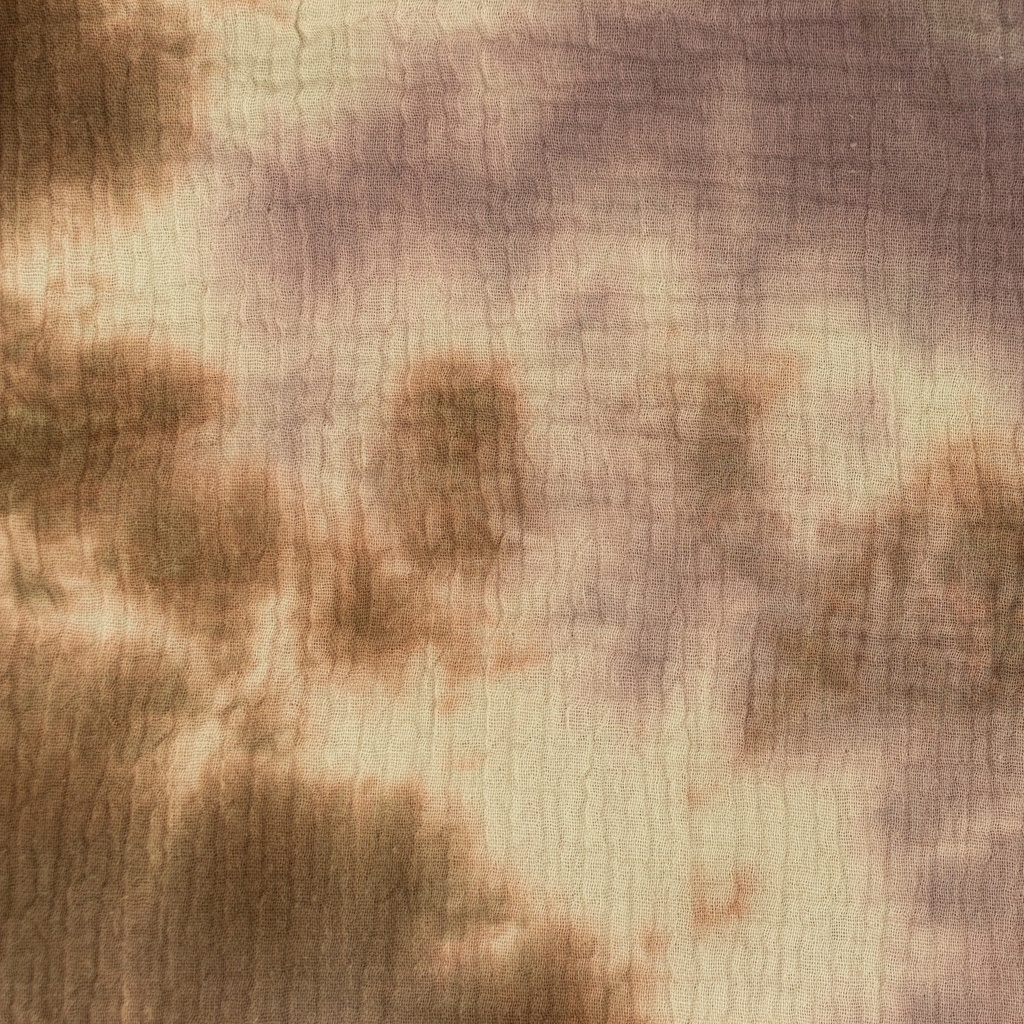 [S1047R] Mussola Di Cotone Tinta A Mano Tie Dye Snoozy Fabrics