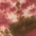 [S1047L-183239] [S1047L] Hand Dyed Tie Dye Double Gauze Cotton Snoozy Fabrics (Choco)