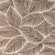 [S1051R-183544] [S1051R] Poplin Printed Banana Leaf (Mauve)