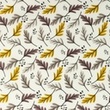 [S1053R-183587] [S1053R] Poplin Printed Leaves Snoozy Fabrics (Ochre)