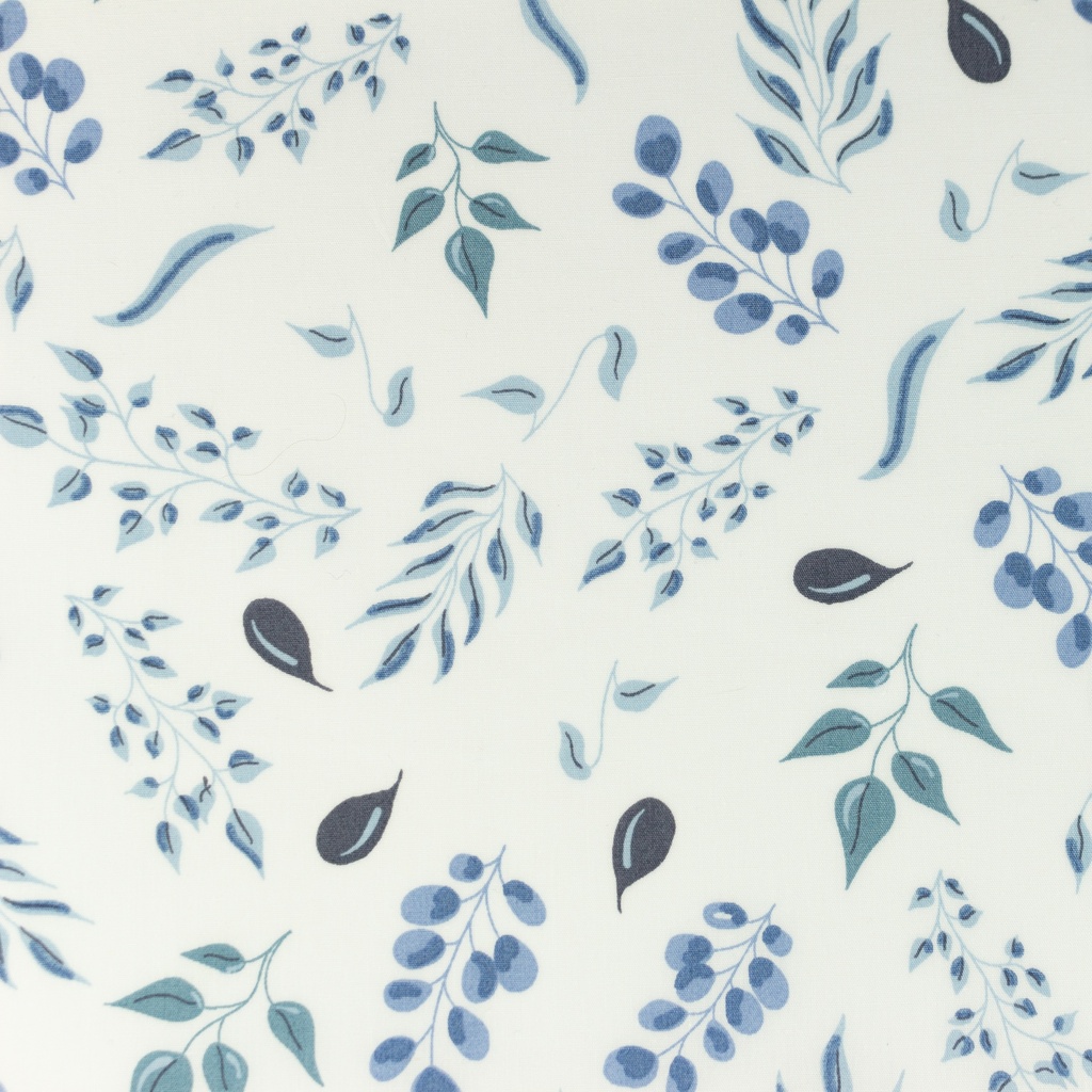[S1054L] Popeline Stampato Ramoscelli Snoozy Fabrics