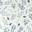[S1054L-183682] [S1054L] Popeline Stampato Ramoscelli Snoozy Fabrics (Vecchio Blu)