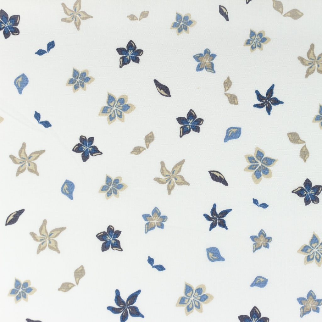 [S1055L] Poplin Printed Flowers Snoozy Fabrics