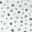 [S1055L-183652] [S1055L] Popeline Bedruckt Blumen Snoozy Fabrics (Alt Blau)