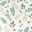[S1060L-183845] [S1060L] Double Gauze Flat Twigs Snoozy Fabrics (Old Green)