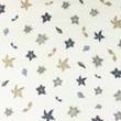[S1062R-183817] [S1062R] Muślin Bawełniany Mieszkanie Kwiaty Snoozy Fabrics (Stary Niebieski)