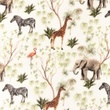 [S1081R-183157] [S1081R] Double Gauze Crinkled Digital Printed Mix 16 (Zebra)
