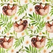 [S1082L-183130] [S1082L] Double Gauze Crinkled Digital Printed Mix 17 (Nature)