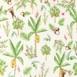 [S1082L-183161] [S1082L] Double Gauze Crinkled Digital Printed Mix 17 (Animals)