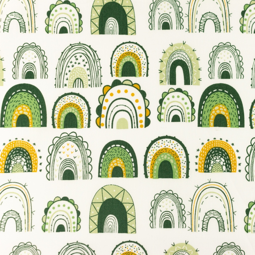 [S1088R] Poplin Printed Rainbows