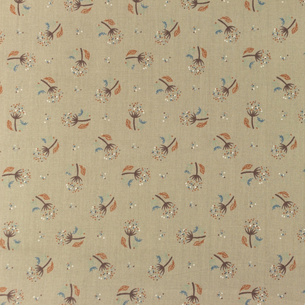 [S1089R] Poplin Printed Dandelion