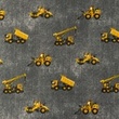 [S1090R-183581] [S1090R] Poplin Printed Jeans Construction Vehicles (Anthracite)