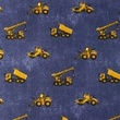 [S1090L-183578] [S1090L] Poplin Printed Jeans Construction Vehicles (Jeans)