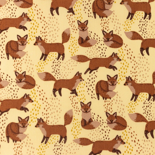 [S1091R] Poplin Printed Fox