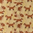 [S1091R-183601] [S1091R] Poplin Printed Fox (Sand)