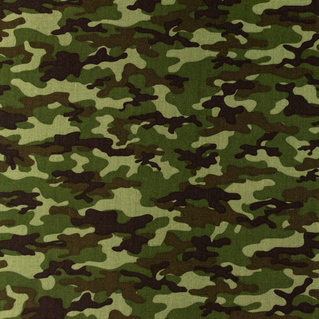 [S1094L] Poplin Printed Camouflage