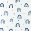 [S1097L-183470] [S1097L] Poplin Printed Rainbow Love (Old Blue)